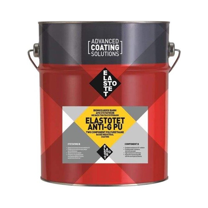 ELASTOTET ANTI-G PU Anti-Graffiti & Anti-Carbonation Coating A+B – كريستال شفاف بولرتان لعزل السطح و البلاط مضاد للمياه