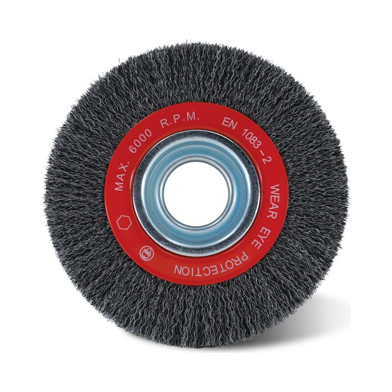 SAIT Metal Crimped Wheel Brush – فراشي دولاب - شريط مجعد للحديد