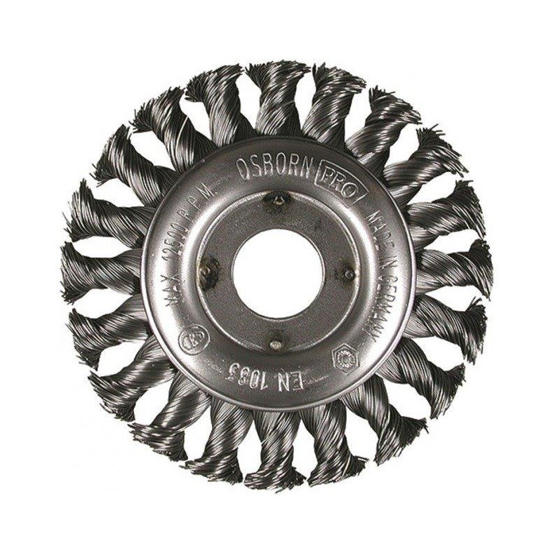 SAIT Metal Knotted Wheel Brush – فراشي دولاب - شريط مجدول للحديد