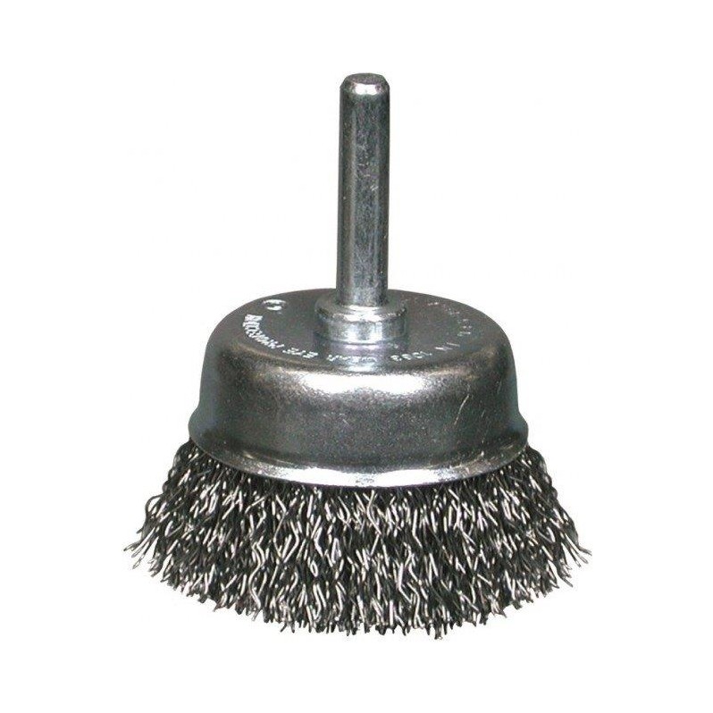 SAIT Metal Cup Brush With Shank – فراشي دولاب باكس - شريط مجعد للحديد