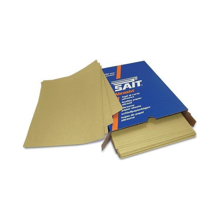 SAIT Yellow Abrasive Sheets For Wood And Wall (Dry Use) – ورق حف يدوي أصفر