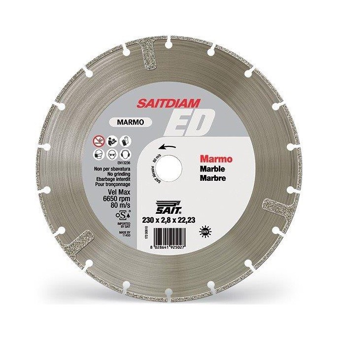 SAIT Turbo Diamond Discs For Granite & Building Materials Fast Cut – ديسك إلماس للغرانيت والرخام مع فلا نشا